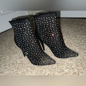 Beautiful Women's Ankle Boots Closed Pointed Toe Stilettos Booties .